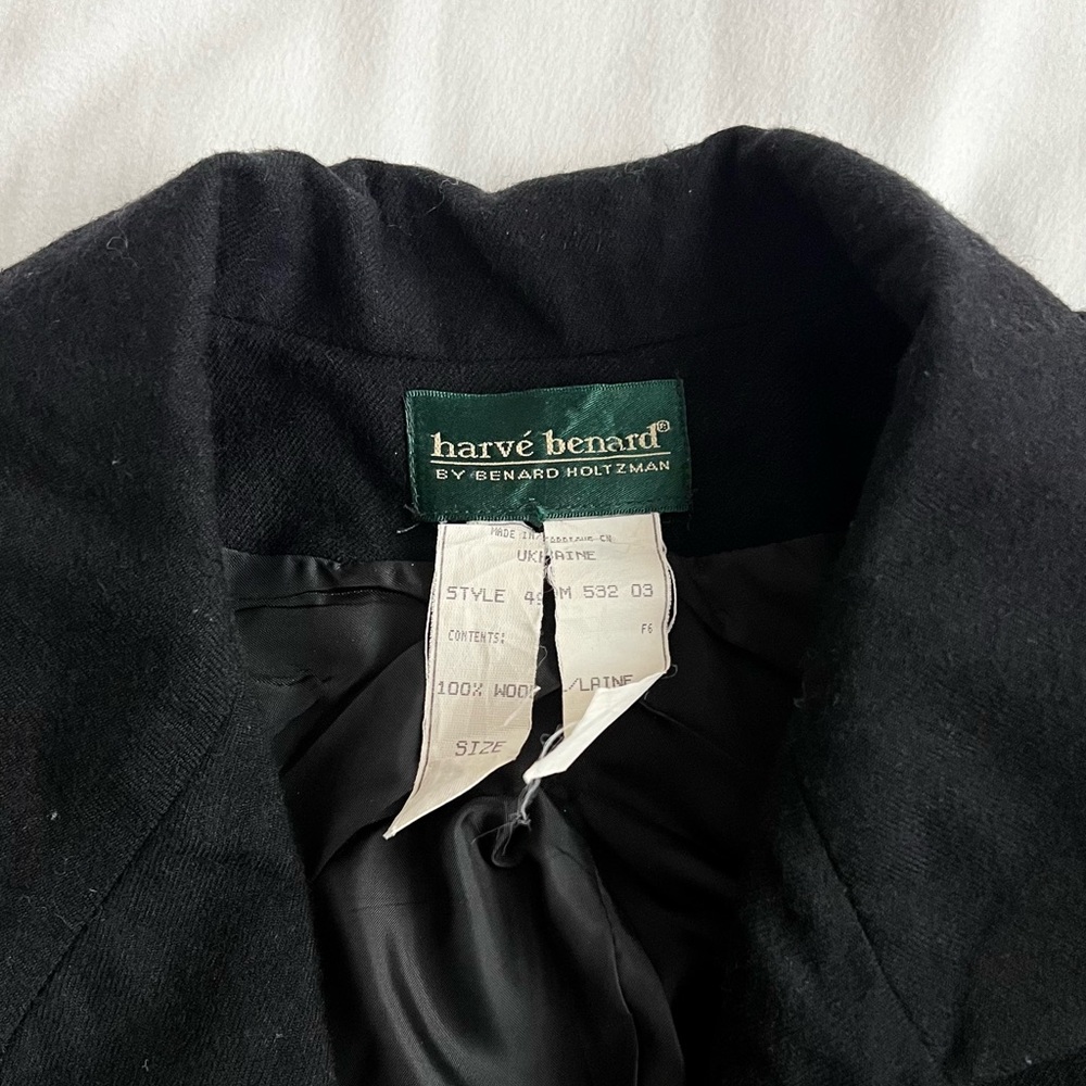 Black Wool Blazer - image 2